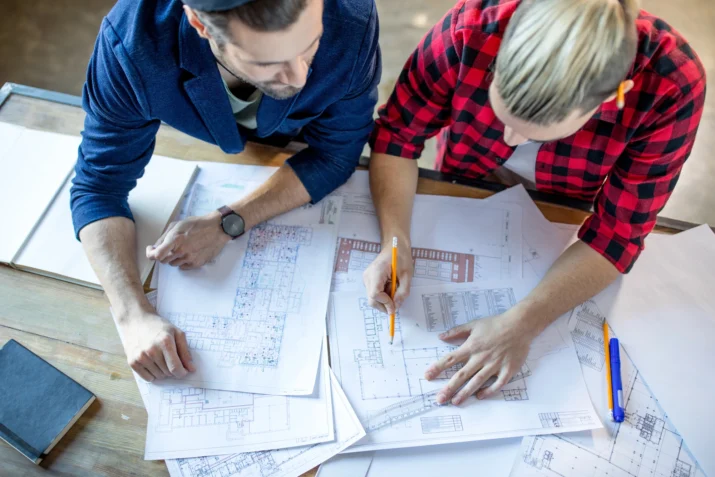 discussion avec architecte
